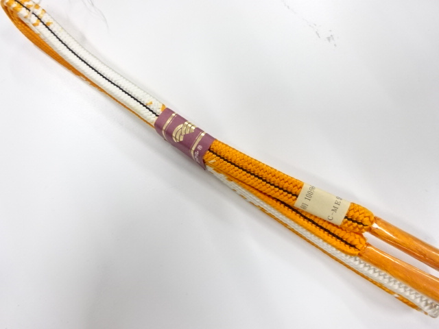 未使用品　正絹　手組帯締め